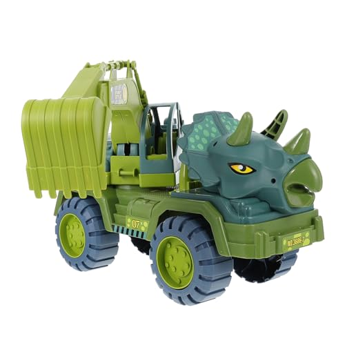 TOYANDONA 1 Satz Dinosaurier Ziehen Auto Zurück Trägheitsauto Gleitendes Trägheitsspielzeug Cartoon-Fahrzeug- Rückzugswagen Rutschendes Auto Plastik Green von TOYANDONA