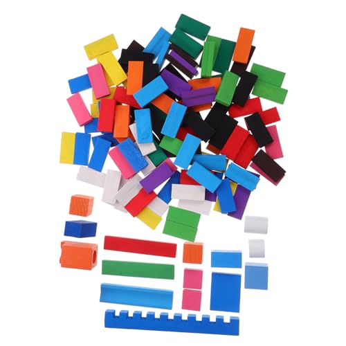 TOYANDONA 1 Satz Domino-Spielzeug Kinder Spielzeug Spielsachen Spielzeuge Kinderspielzeug Bauklötze Bausteine Domino Brettspiele Domino-Block Pädagogischer Dominostein Domino-Clip Holz von TOYANDONA