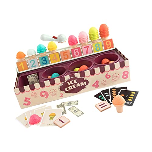 TOYANDONA 1 Satz EIS Kitchen Set for küchenspielzeug für küchenzubehör kinderküchenzubehör kinderküche zubehör Interaktives Eisspielzeug Plastik Brown von TOYANDONA