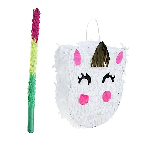 TOYANDONA 1 Satz Einhorn-piñata Kinder Handgemachte Einhorn-pinata Piñata Für Fiesta Statuendekor Kuscheltiere Mit Gefüllte Piñata Tierisches Pinata-spielzeug Plüschtiere Papier von TOYANDONA