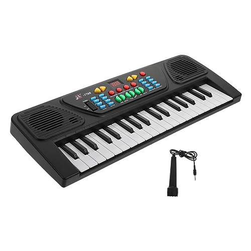 TOYANDONA 1 Satz Elektronische Orgel Für Kinder Reisespielzeug Für Kleinkinder Klavier Für Kleinkind Spielzeug Für Klaviermusik Musikspielzeug Frühpädagogisches Klavier Plastik Black von TOYANDONA