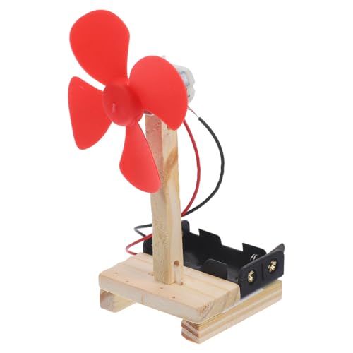 TOYANDONA 1 Satz Fan Mini- Bildungsspielzeug Ausrüstung Modellbausätze Auto Kinderspielzeug Motorwerkzeuge Puzzle- Elektrolüfter DIY-Fan-Tools Holz von TOYANDONA