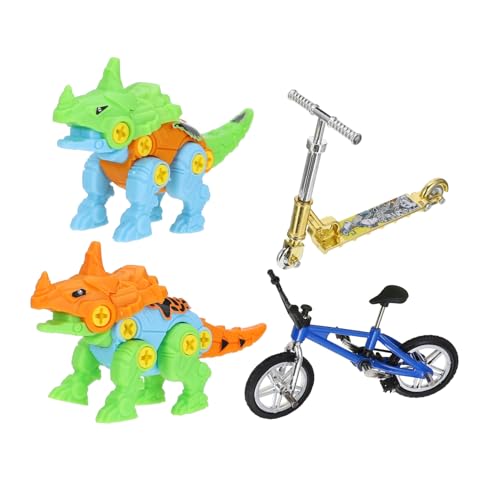 TOYANDONA 1 Satz Fingerbike-Set Skateboard-Spielzeug Mini-fingerspielzeug Heimtrainer Fingersportspielzeug Winziges Schaukelbrett Fingerspielzeug Selber Machen Aluminiumlegierung Colorful von TOYANDONA