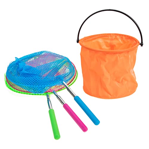 TOYANDONA 1 Satz Fischernetz-Zylindernetzbeutel Fischspielzeug für Kinder ausziehbare Fischnetze sicherheitsnetz Kinder schmetterlingsnetz für Kinder Outdoor-Eimer Insektenfänger für Kinder von TOYANDONA