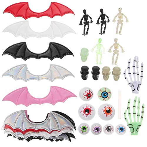 TOYANDONA 1 Satz Fledermausflügel Bekleidungsflügelhandwerk Flügeldekor selber machen DIY halloween basteln halloween costume tortendeko einschulung Zubehör für Schuhbekleidung Partygeschenk von TOYANDONA