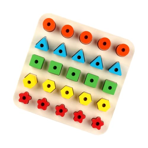 TOYANDONA 1 Satz Form passendes Puzzles zum Sortieren von Formen und Farben geometrische Puzzle-Spielzeuge Motorikspielzeug für -jährige Kinderspielzeug Kind 3D-Puzzle von TOYANDONA