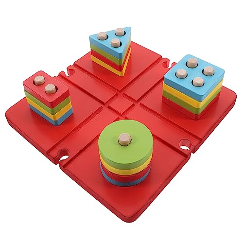 TOYANDONA 1 Satz Formsortierer Für Kleinkinder Spielzeug Stapeln Geometrisches Blockspielzeug Kleinkindspielzeug Passendes Puzzle-Spielzeug Aus Holz Spiel Zum Sortieren Von Holz Hölzern von TOYANDONA