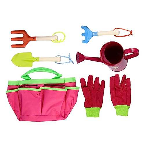 TOYANDONA 1 Satz Gartenwerkzeug Outdoor-Spielzeug Strandsandspielzeug Für Kinder Kinderspielzeug Pflanzwerkzeug Für Kinder Strandspielzeug Outdoor-spielset Kindergarten-Set Plastik Rot von TOYANDONA