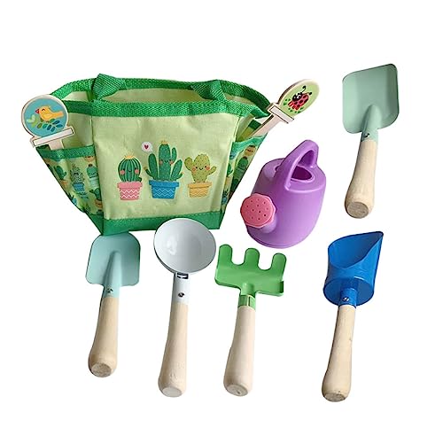 TOYANDONA 1 Satz Gartenwerkzeuge Gartenjäter Hand Unkrautstecher Gartenbauspielzeug Kinder gartenwerkzeug gartengeräte Kinder Pflanzwerkzeug für Kleinkinder Lernspielzeug Holz Green von TOYANDONA