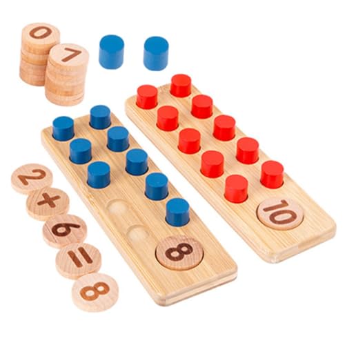 TOYANDONA 1 Satz Gegenspielzeug Rätsel für Kinder Homeschool-Zubehör Bären zählen Kinder Puzzle rätselbuch Kinder counturing Instrumente der Früherziehung Frühpädagogisches Spielzeug hölzern von TOYANDONA