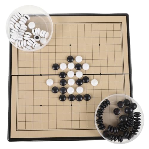 TOYANDONA 1 Satz Gehen Sie Zum Backgammon-Set Chinesische Dame Schachbrett Chinesische Spiele Brettspiele Für Erwachsene Magnetisches Brettspiel Schach Gehen Chinesisches Schach Plastik von TOYANDONA