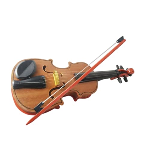 TOYANDONA 1 Satz Geige aus Holz interaktives musikspielzeug Kinderinstrumente Violine Violinenmodell Geigenspielzeug für Kinderspielzeug Plastik Light Brown von TOYANDONA