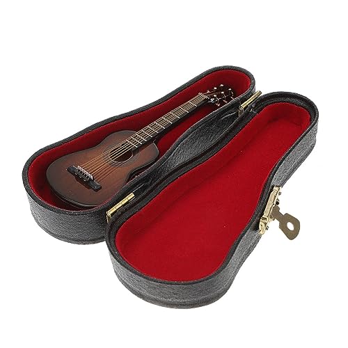 TOYANDONA 1 Satz Gitarrenmodell Musikspielzeug für Babys Spielzeug für Kleinkinder Mini-Gitarre Klassische Gitarre Classical Guitar winzige Gitarre Miniatur-Gitarren-Dekor Kupferdraht Coffee von TOYANDONA