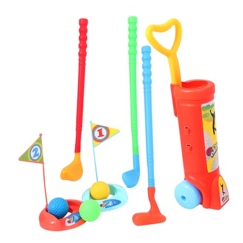 TOYANDONA 1 Satz Golfschläger-Set Golftraining Sportballspielzeug Minigolf Kindergolf Kinder Golfset Kinder golfschläger Spielzeug Kinderwagen Sportspielzeug Golfspielzeug Abs von TOYANDONA