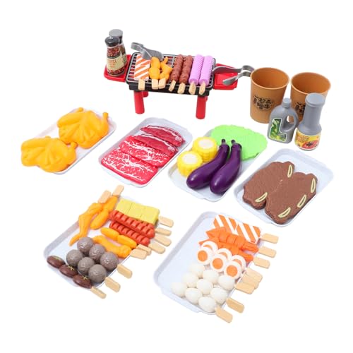 TOYANDONA 1 Satz Grillspielzeug Grillzange Partygeschenke Kleinkind Lustiges Kinderspielzeug So Tun, Als Würde Man Grillen Spielhaus Geben Küchenspielzeug Vor Abs von TOYANDONA