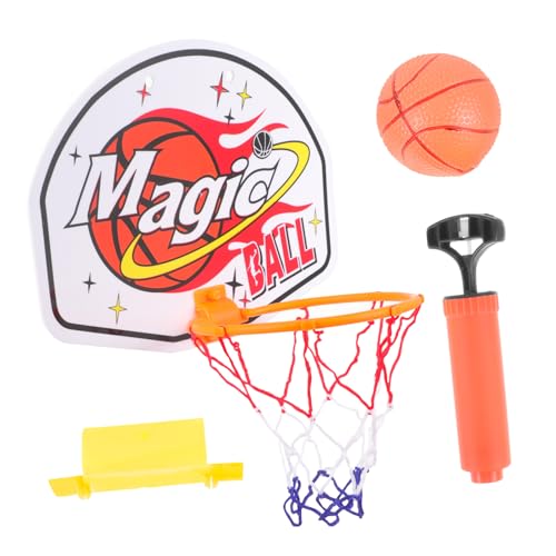 TOYANDONA 1 Satz Hängender Basketballständer Wandmontierter Basketball Zusammenklappbarer Basketballständer Mini-basketbälle Outdoor-Spielzeug Für Kinder Kindertür-basketballspiel Plastik von TOYANDONA