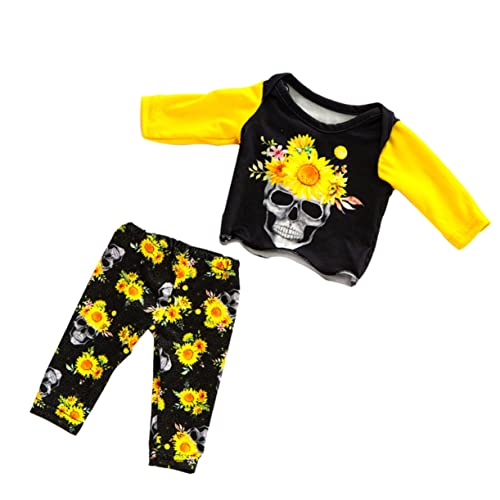 TOYANDONA 1 Satz Halloween-puppenkleidung Babypuppenkleidung Puppenkleidung Outfits Kleidung Für Puppe Stoff Black von TOYANDONA