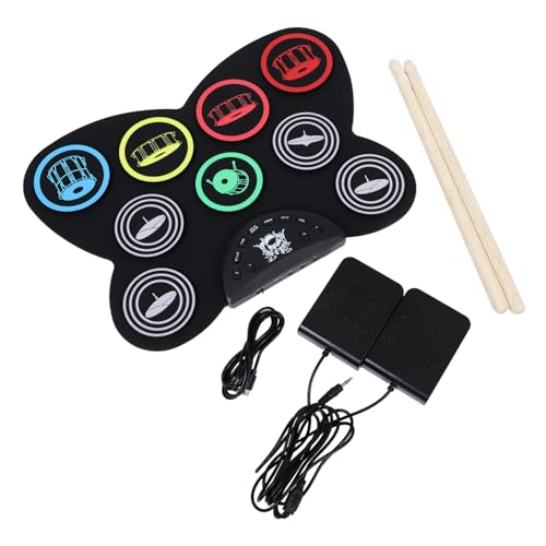 TOYANDONA 1 Satz Handrolle Elektronische Trommel Lustige Trommel Musikalisches Trommelspielzeug Kindertrommel Musikinstrument- Übungstrommel Schlagzeug Für Colorful PVC von TOYANDONA