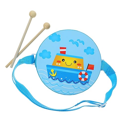 TOYANDONA 1 Satz Handtrommel -trommeln Percussion-Snare-Drum Schlagzeug-Instrument Tragbare Trommel Schlaginstrument Trommel Lerntrommeln Für Kleinkinder Musikspielzeug Blue Plastik von TOYANDONA