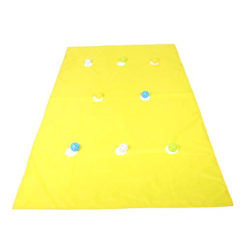 TOYANDONA 1 Satz Höhlenplane-spielmatte Teambuilding-übungsaktivitäten Lochplanenmattenspiel Klasse Teamwork-Spiel Hole-tarp-Spiel Freizeitspiele Im Freien Team Spiele Yellow Plastik von TOYANDONA