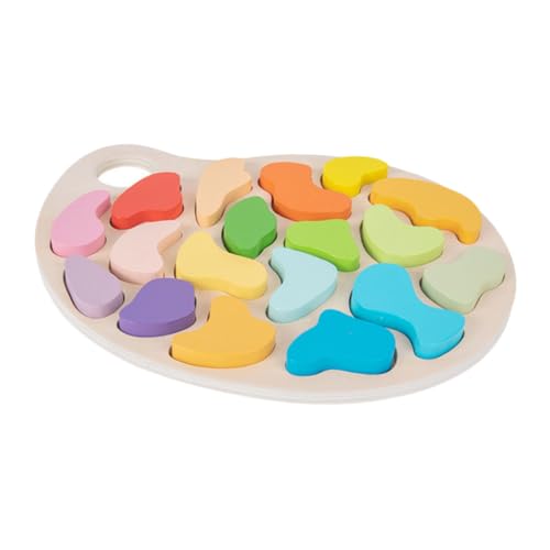 TOYANDONA 1 Satz Holz Palette Kinder Puzzle rätselbuch Kinder kinderdecken Montessori-Puzzle-Spielzeug Entwicklungsspielzeug Puzzlematte Kinderspielzeug aus Holz Kindergarten-Puzzlespielzeug von TOYANDONA