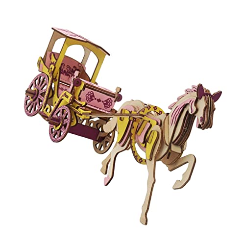 TOYANDONA 3D Holz Kutschen Modell Puzzle Spielzeug für Kinder Selbstgemacht Montage Spielzeug Lehrreiches für Geburtstage Hand Auge Koordination für Jungen und Mädchen TOYANDONA 3D Holz Kutschen Modell Puzzle Spielzeug für Kinder Selbstgemacht Montage Spielzeug Lehrreiches für Geburtstage Hand Auge Koordination für Jungen und Mädchen von TOYANDONA