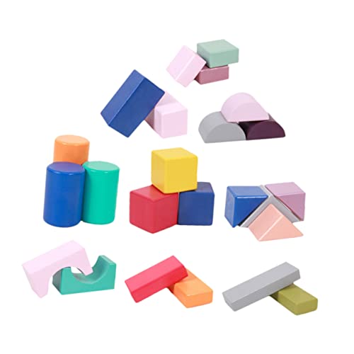 TOYANDONA 1 Satz Holzblock Kinder stapeln blöcke Bausteine ​​für Kinder Spielzeuge 3D Spielzeug für Kleinkinder Stapelspielzeug Spielzeug Bausteine ​​Spielzeug Bausteinspielzeug hölzern von TOYANDONA