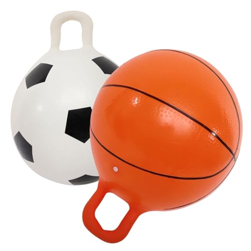 TOYANDONA 1 Satz Hüpfball Aufblasbarer Völkerball Basketball Hüpfball Übungsball Springball Für Zuhause Klopfball Elastizität Springball Interaktiver Ball 2 Stück von TOYANDONA