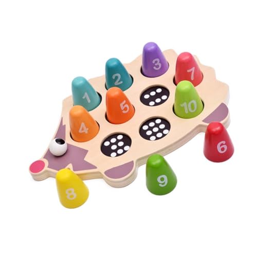 TOYANDONA 1 Satz Igel-Puzzle Pädagogisches Lernspielzeug Bildungsspielzeug Kinderspielzeug Pädagogisches Puzzlespielzeug Mathematikspielzeug Hölzern Colorful von TOYANDONA