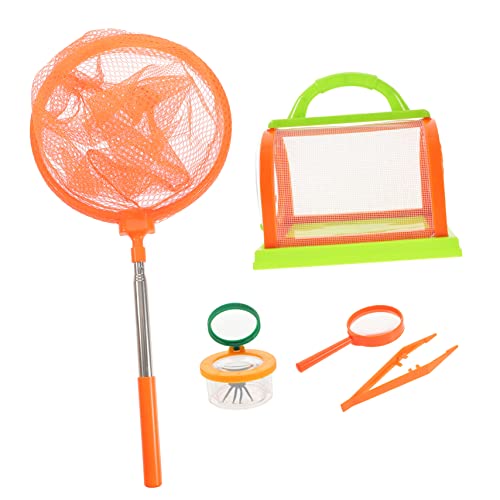 TOYANDONA 1 Satz Insektenbeobachtungsset Saugnapf fliegen Netz Käfig Vakuum Outdoor draußen Camping Werkzeug Catcher-Kit Fänger Plastik Orange von TOYANDONA