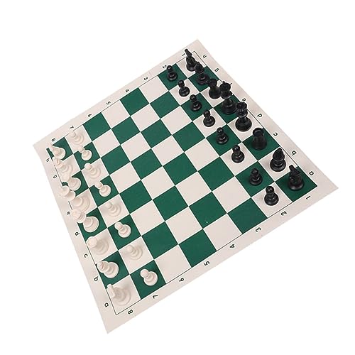 TOYANDONA 1 Satz Internationales Schach Dame-Spielbrett Indoor Reiseschach Tragbares Brettspiel Kinder schachspiel Schachbrett Kinder Internationale Dame vorteilhafte Schachspiele Abs Black von TOYANDONA