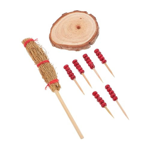 TOYANDONA 1 Satz Kandiertes Haws-Modell Holz Mini süßigkeiten künstliche früchte Dollhouse zubehör Requisiten für chinesische Snacks Mini-Puppenhauszubehör hölzern von TOYANDONA