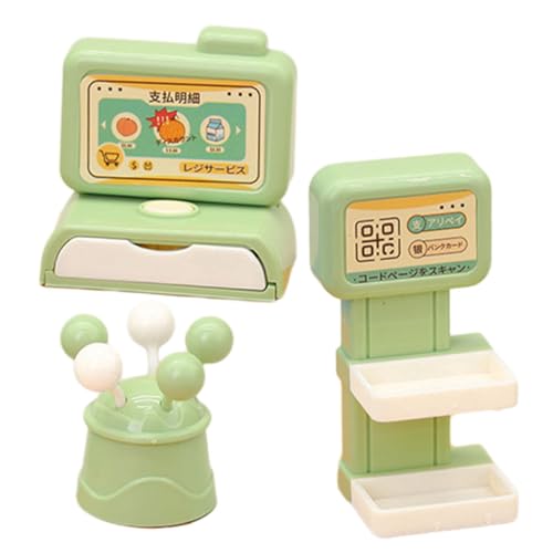 TOYANDONA 1 Satz Kassenmodell replikas Replica Box-Set lebensechtes Registrierkassenspielzeug Modellspielzeug Einer Registrierkasse Spielspielzeug aufbewahren Puppenhausbedarf Plastik Green von TOYANDONA