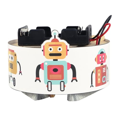 TOYANDONA 1 Satz Kehrroboter Aus Holz Wissenschaftsbedarf 3D-Puzzle-Spielzeug Kognitives Spielzeug DIY-Roboter-bausatz Wissenschafts-Kits Für Kinder DIY Roboterteile Montagespielzeug Birke von TOYANDONA