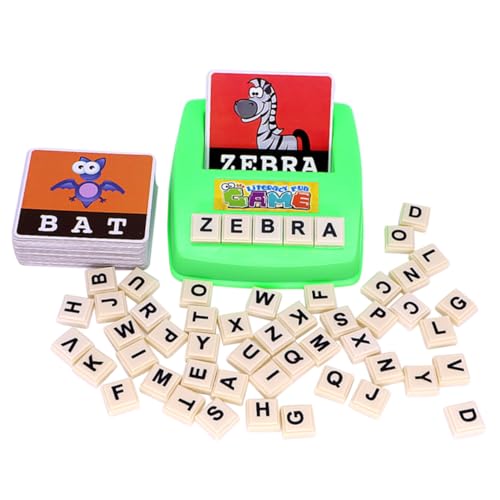 TOYANDONA 1 Satz Kind englisch Buchstabe Spielzeug Lernspielzeug Vokabelspielzeug für Kinder Kinderbriefkarte von TOYANDONA