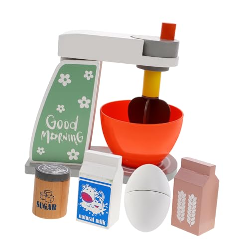 TOYANDONA 1 Satz Kindermixer Kinder holzspielzeug Kinder küchenmaschine Kinder geben Küchenspielzeug vor Rollenspiele für Kinder Simulations-Miniaturmixer für Kinder Mixer-Modell süßer Mixer von TOYANDONA