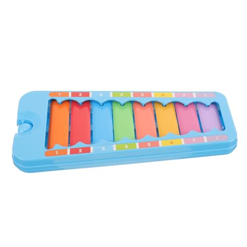 TOYANDONA 1 Satz Kindermusik-Schlaginstrumente Xylophon für Kleinkinder Xylophon mit 8 Tönen musikinstrumente Musical Instruments Xylophon-Percussion-Spielzeug Musikalisches Spielzeug Metall von TOYANDONA