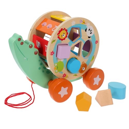 TOYANDONA 1 Satz Kindertraktor Formensortierspielzeug Spiele Für Kleinkinder Lernspielzeug Kleinkindspielzeug Sortieren Von Puzzlespielzeugen Auto Spielzeug Sortieren Kinderspielzeug Holz von TOYANDONA