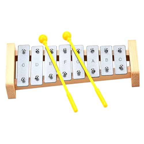 TOYANDONA 1 Satz Klavier Xylophon Instrumente Musik Musical Klaviatur Bildungsspielzeug Pädagogisches Schlagzeug Kleinkind Percussion Spielzimmerversorgung Holzpercussion hölzern von TOYANDONA