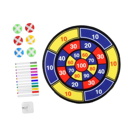 TOYANDONA 1 Satz Klebriges Kugelziel Dartscheibe Sticky Dart Ball Kinderspielzeug Zahlen Dart Spielzeug Dartspiel Für Die Familie Pädagogische Dart Indoor-Dart Wurfspiel Flanell von TOYANDONA