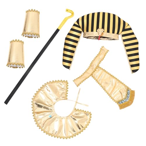 TOYANDONA 1 Satz -Kleidungszubehör Party-Cosplay-Requisite Halloween-Outfit für das Festival Cosplay-Outfit ägyptische Accessoires Halloween-Requisite Halloween-Zubehör Abs Golden von TOYANDONA