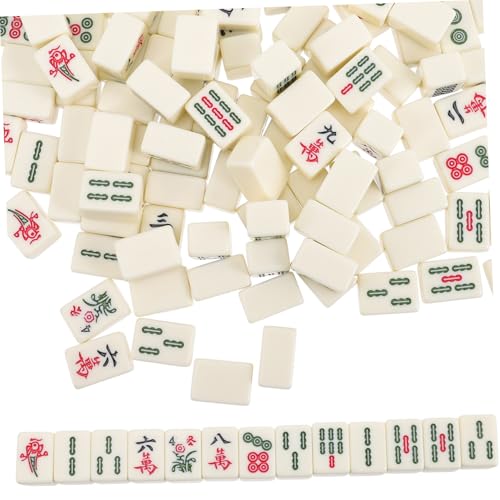 TOYANDONA 1 Satz Kleines Mahjong-kit Mini-Mahjong-kit Chinesisches Mahjong-Spielzeug Interessantes Mahjong-kit Chinesische Mahjong-fliese Reise-Mahjong-Spielzeug Mahjong-Fliesen Acryl- von TOYANDONA