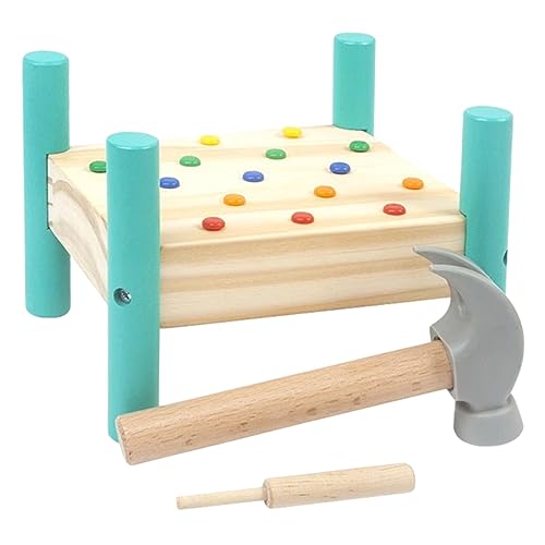 TOYANDONA 1 Satz Klopfspielzeug Klopfspiel Spielzeug -Percussion-Spielzeug Perkussionsspielzeug Kinder Spielset Lernspielzeug Für Babys Gehirnspielzeug Klopfendes Spielzeug Hölzern Green von TOYANDONA