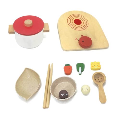 TOYANDONA 1 Satz Kochspielzeug kinderküche Kitchen kinderknallzeug hühner gieskanne kinderspielzeug küche Children Toys Kochen Bambus von TOYANDONA