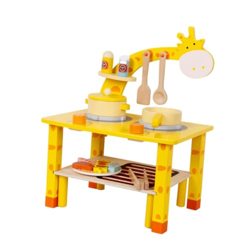 TOYANDONA 1 Satz Kochspielzeug klein Spielzeugnahrung für Kinderküche küchenspielzeug für Kitchen Toys for kognitives für Kinderspielzeug Holz Yellow von TOYANDONA