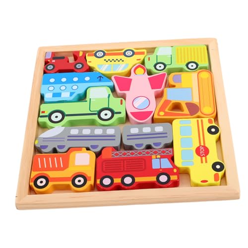 TOYANDONA 1 Satz Kreatives Dreidimensionales Puzzle Rätsel Handaugenkoordinationspotenzierungen Puzzles Aus Holz Vorschulrätsel Nutztiere Für Kleinkinder Kleinkind-Puzzle Holz von TOYANDONA