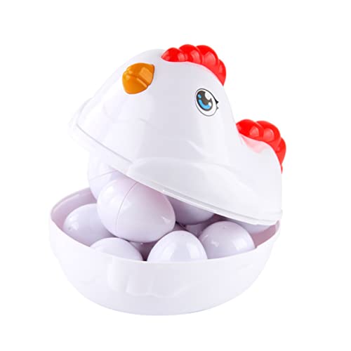 TOYANDONA 1 Satz Küken verdreht Gashapon Puzzle-Spielzeug Ei-passendes Spielzeug Kinder lernspiel bastelzeug für Kinder Ei Spielzeug Hühnerspielzeug für Kinder Cartoon-Huhn-Spielzeug Plastik von TOYANDONA