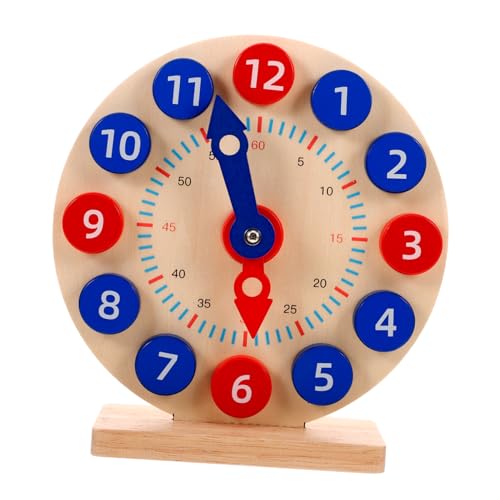 TOYANDONA Spielen Für Kinder Uhrzeit Lernen 1 Set Zahlen Uhr Für Kognitive Uhr Lernspielzeug Für Frühes Lernen Zeitverständnis Und Kreative Entwicklung Ideal Für Vorschule Und Grundschule von TOYANDONA