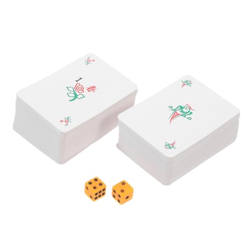 TOYANDONA Set 144-teiliges Mini-chinesisches Mahjong-spielset Reise-Mahjong-Karten-Design für Partys und Unterhaltung von TOYANDONA