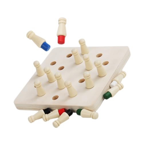 TOYANDONA 1 Satz Memory Spielzeuge Interaktiv Passendes Spielzeug Schach Passendes Spielzeug Holz Schachspiel Brettspiel Memory Passendes Spielzeug Memory Schachspielzeug von TOYANDONA